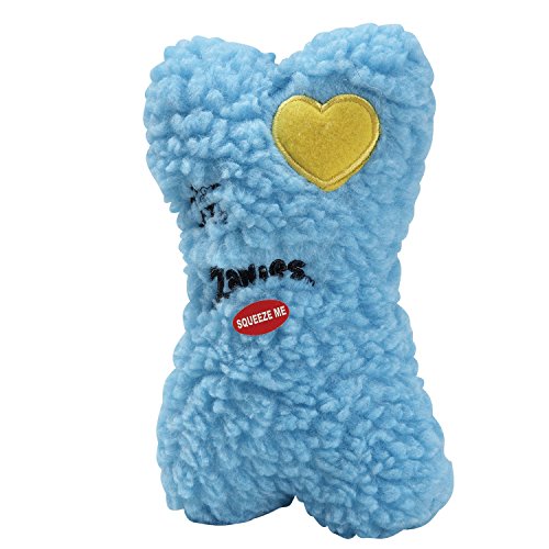 Zanies Embroidered Berber Bone Dog Toys, Blue Zanies Embroidered Berber Bone Dog Toys, Blue